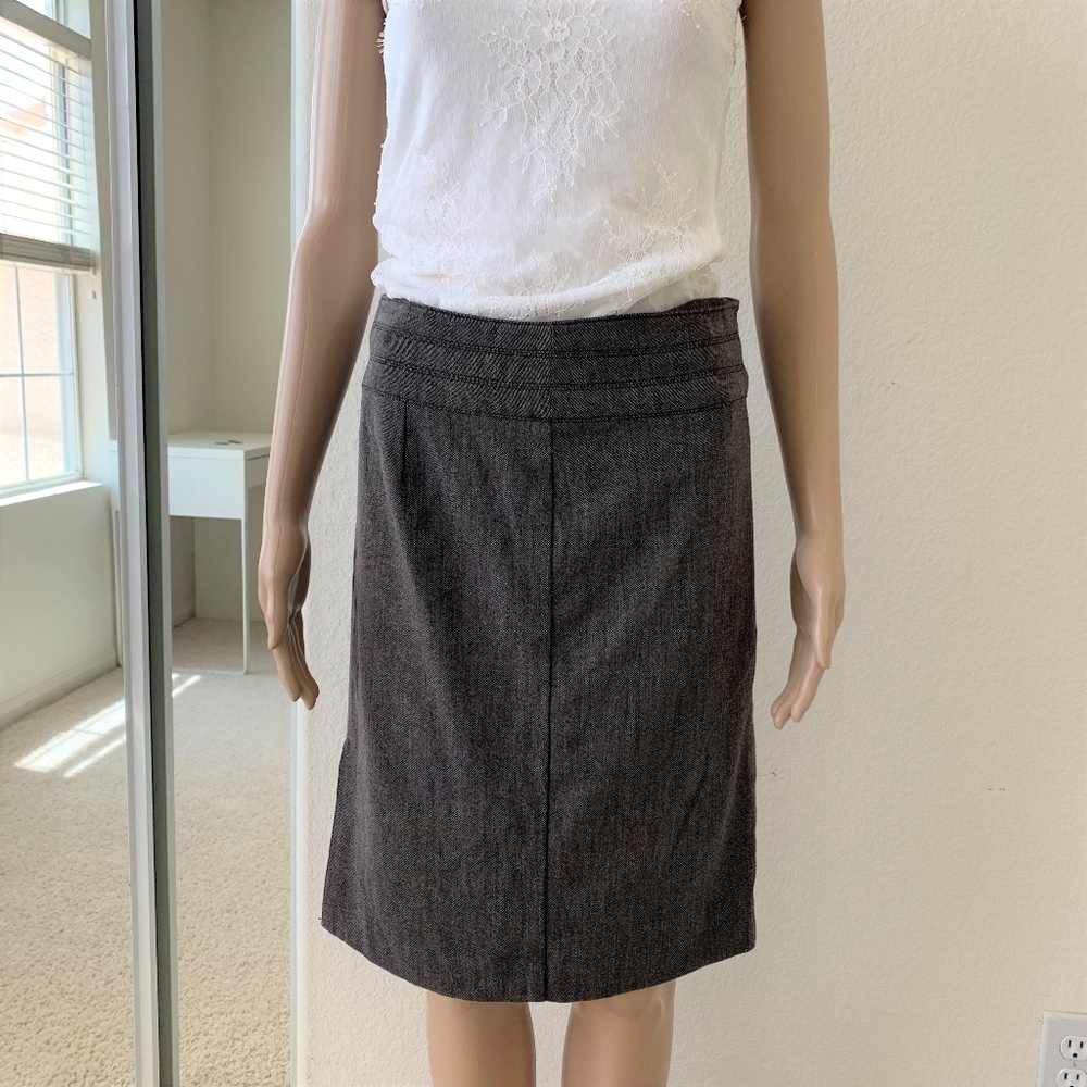 Classy gray ♡ Mango ♡ skirt w. slit 6 top business